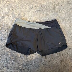 Nike Women's Black and Gray Shorts